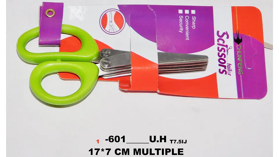 Tijeras Cocina Multiusos Corta Hierbas 5 Cuchillas De Acero 5