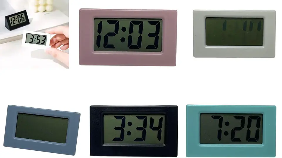 Mini Reloj Digital Despertador Portátil Con Funciones De Alarma 1