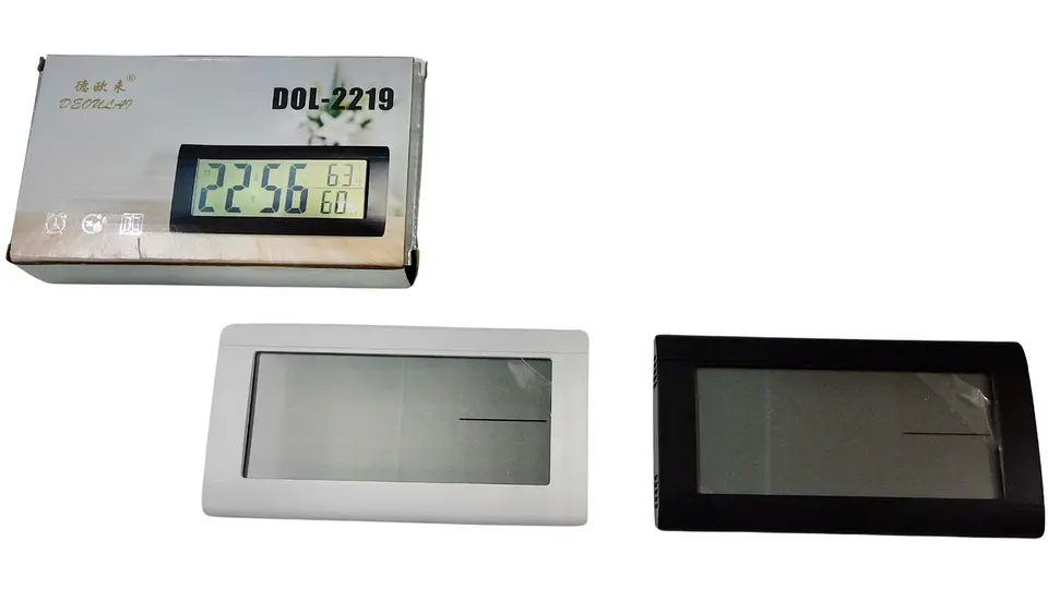 Reloj Despertador Para Mesas De Noche Digital Negro Y Blanco 3