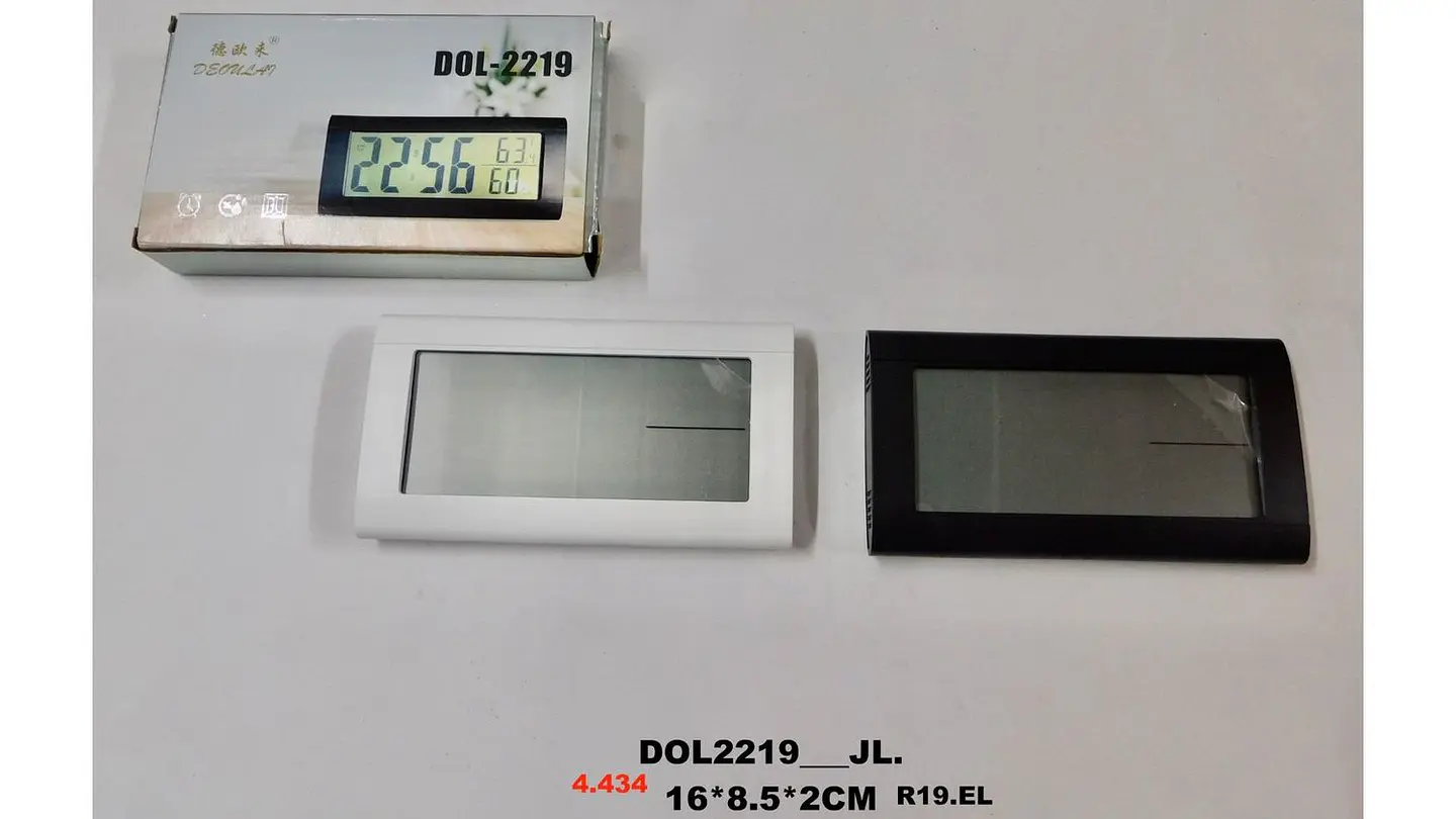 Reloj Despertador Para Mesas De Noche Digital Negro Y Blanco 4