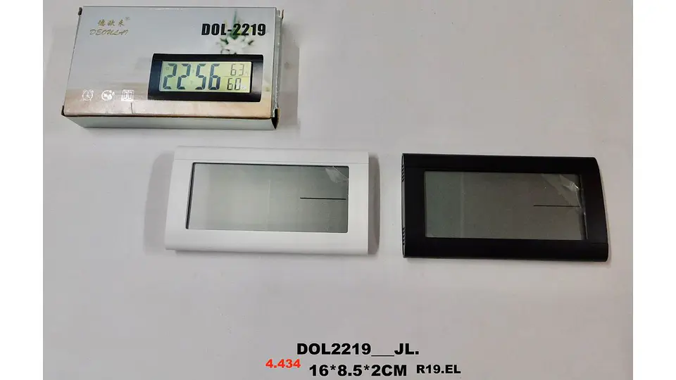 Reloj Despertador Para Mesas De Noche Digital Negro Y Blanco 4
