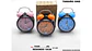 Reloj Despertador Redondo Con Campana Azul Rosado Naranja - Miniatura 5