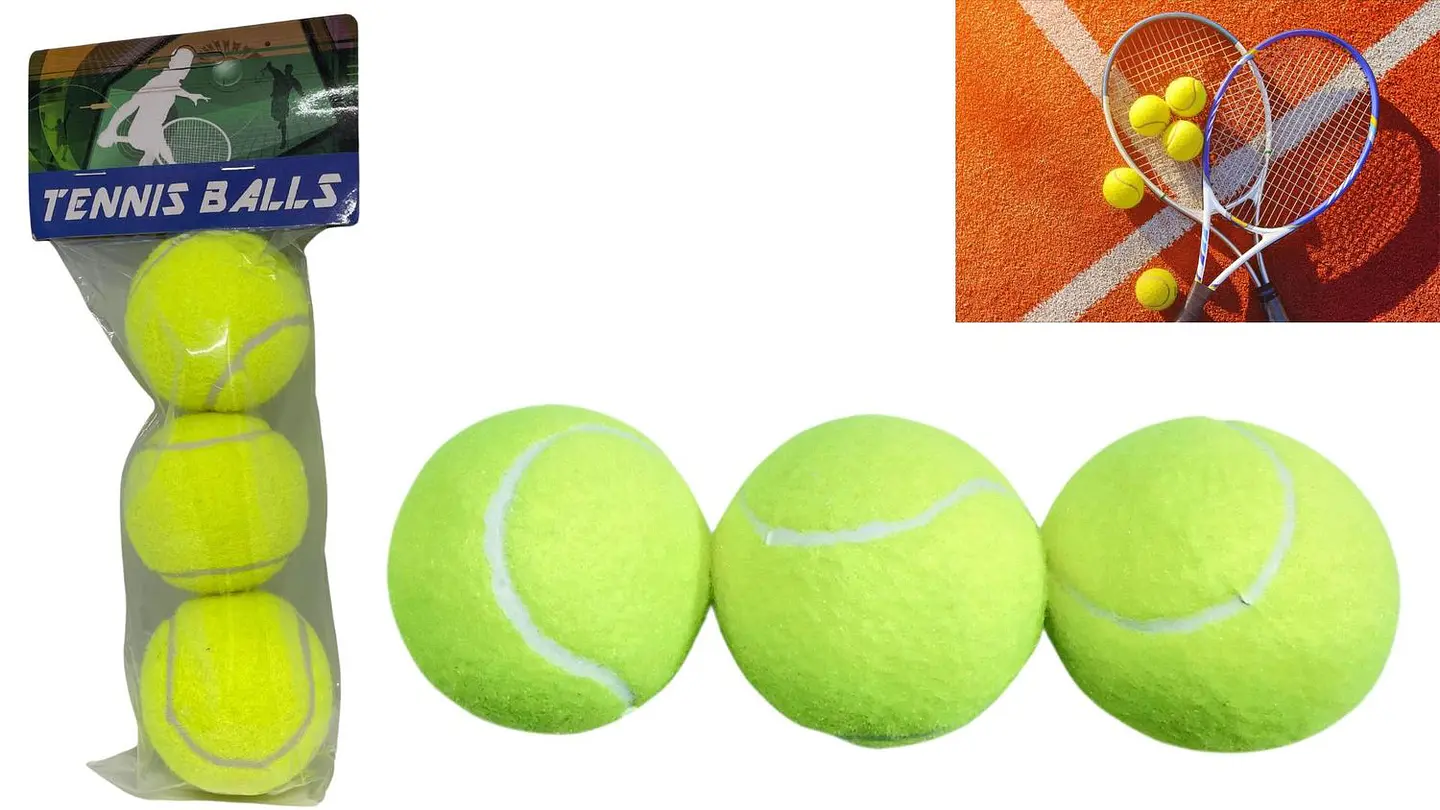 Set De 3 Pelotas De Tenis Para Principiantes, Entrenamiento 1