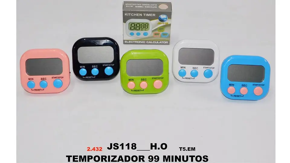 Temporizador De Cocina Para Alimentos Chef Cocion Recetas 6