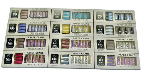 Uñas Postizas Press On + Kit De Limpieza Acabado Profesional