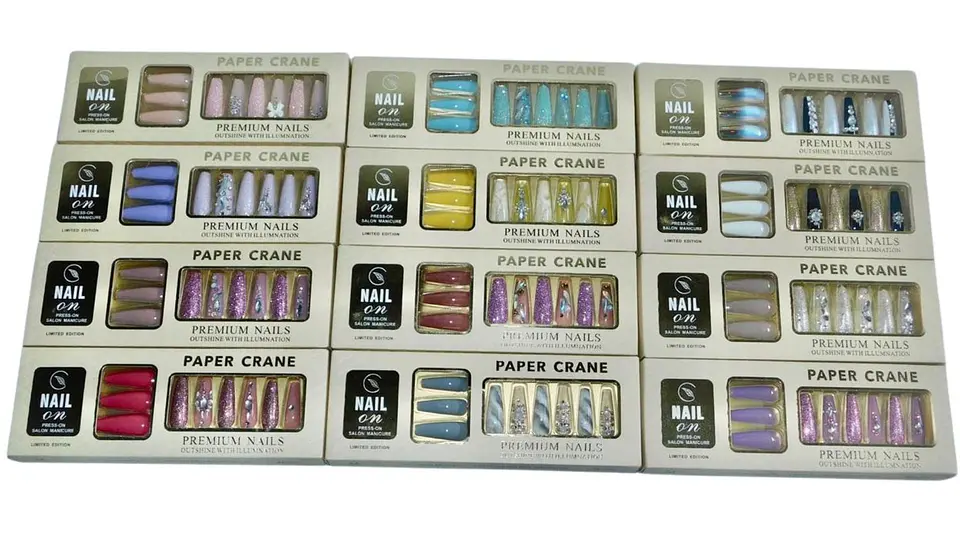 Uñas Postizas Press On + Kit De Limpieza Acabado Profesional 1