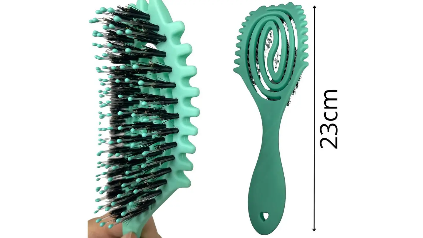 Cepillo Viral Definidor De Rizos Esqueleto Colores Pasteles 2