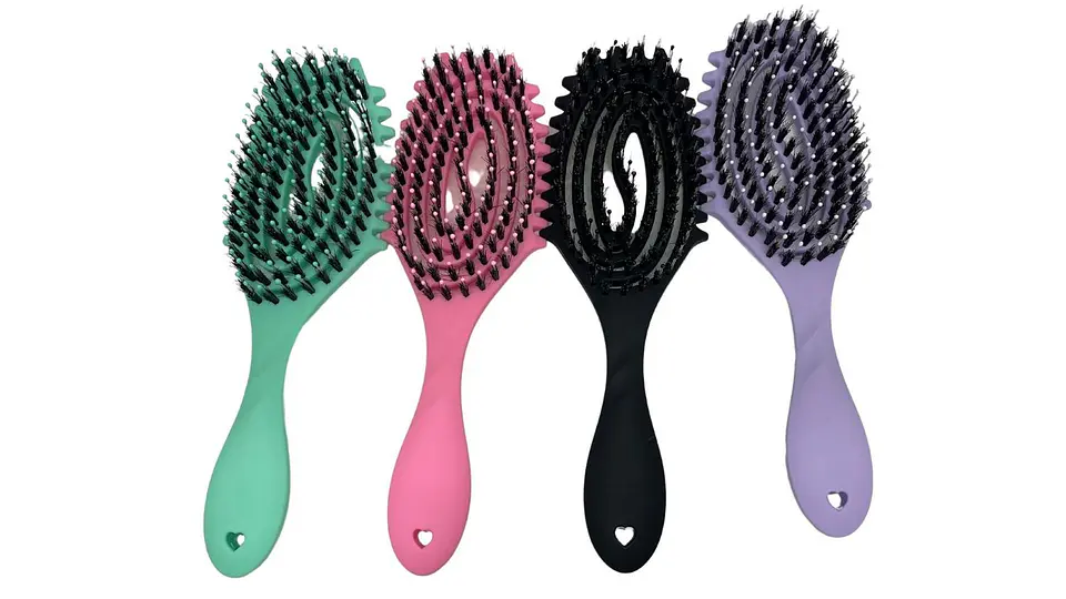 Cepillo Viral Definidor De Rizos Esqueleto Colores Pasteles 3