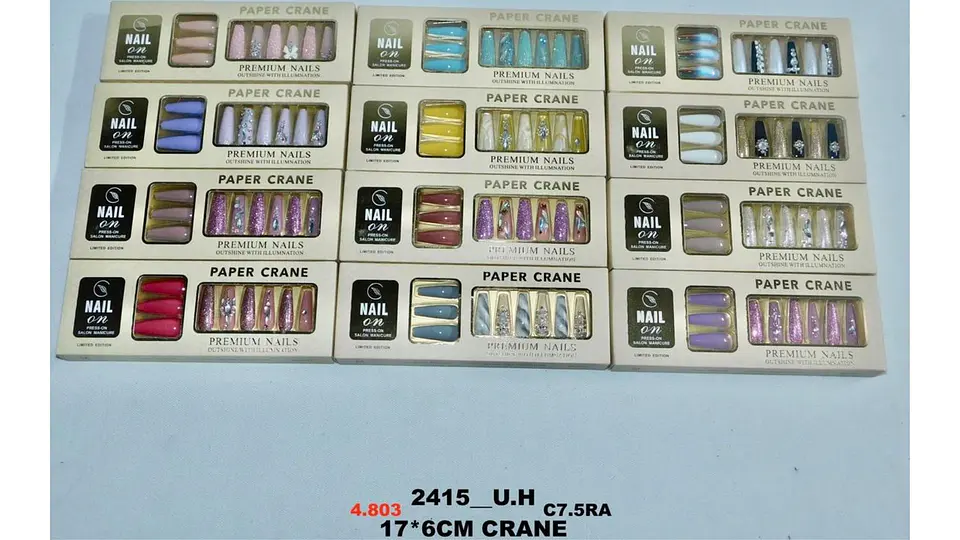 Uñas Postizas Press On + Kit De Limpieza Acabado Profesional 8