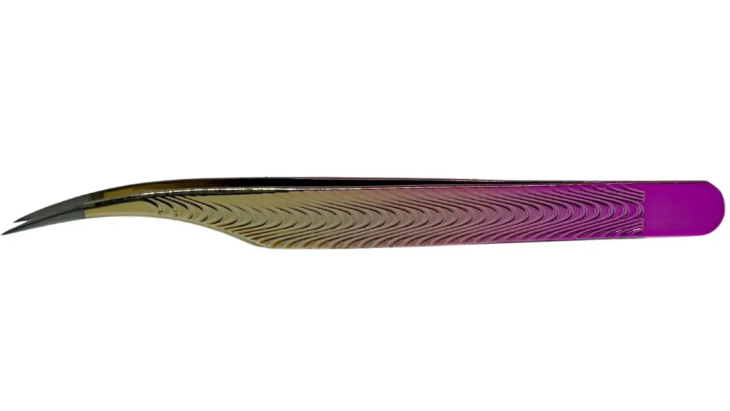 Pinza curva ideal para pestañas perfecta para pestañas pelo a pelo 3