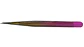 Pinza recta en color rosado con dorado ideal para unas pestañas perfectas - Miniatura 3