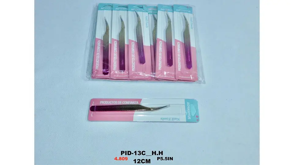 Pinza curva ideal para pestañas perfecta para pestañas pelo a pelo 5