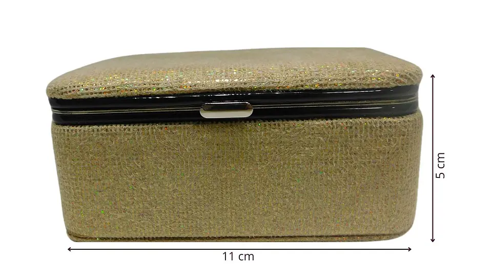 Joyero organizador con espejo de lujo viaje pequeño estuche 5