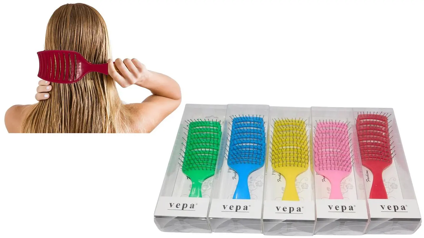 Cepillo Para El Pelo Tipo Esqueleto Cuadrado Varios Colores 1