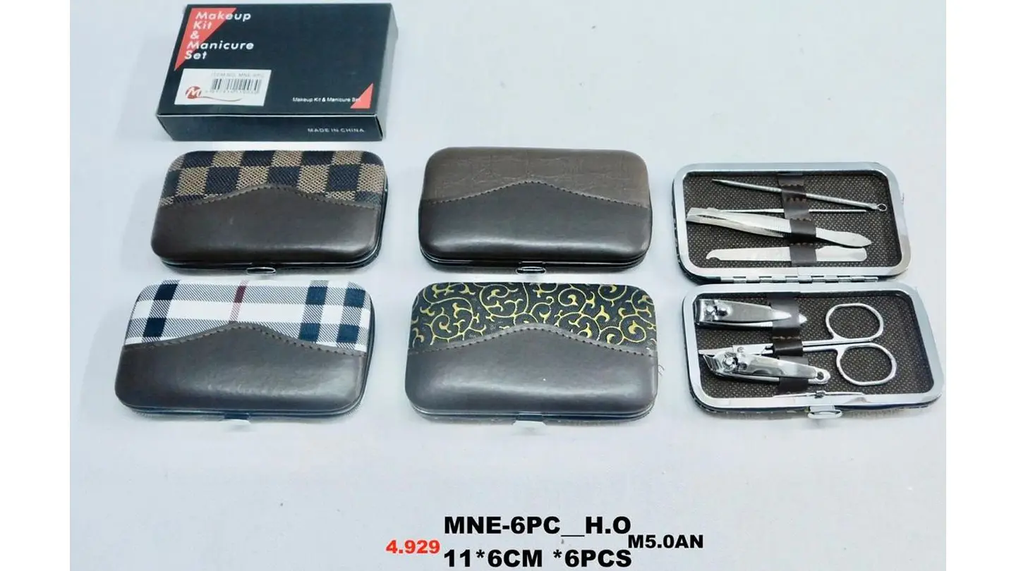 Mini Set Kit Profesional Pra Cuidado De Uñas Básico Portátil 6