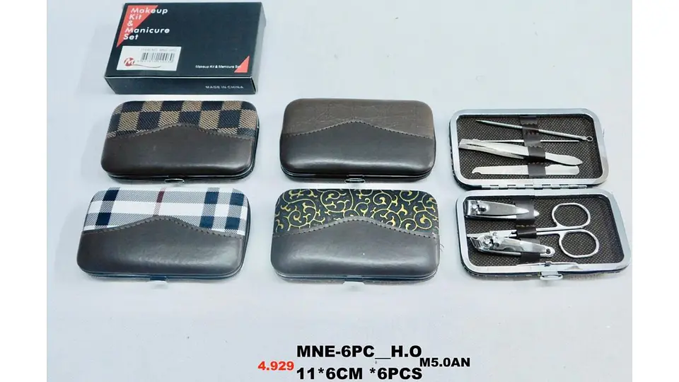Mini Set Kit Profesional Pra Cuidado De Uñas Básico Portátil 6