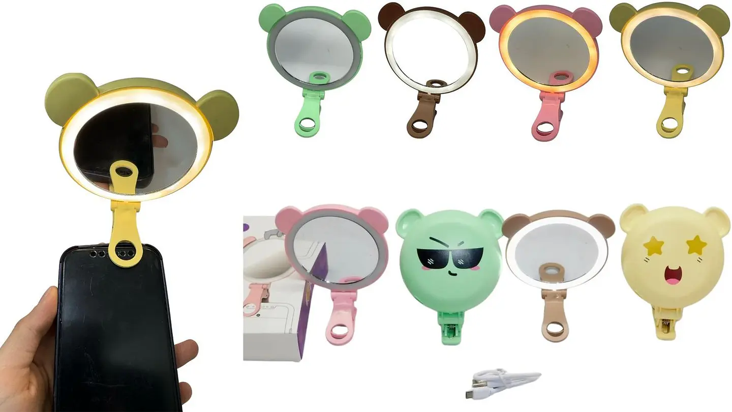 Aro De Luz En Forma De Animales Con Espejo Para El Celular 3 niveles de luz 1