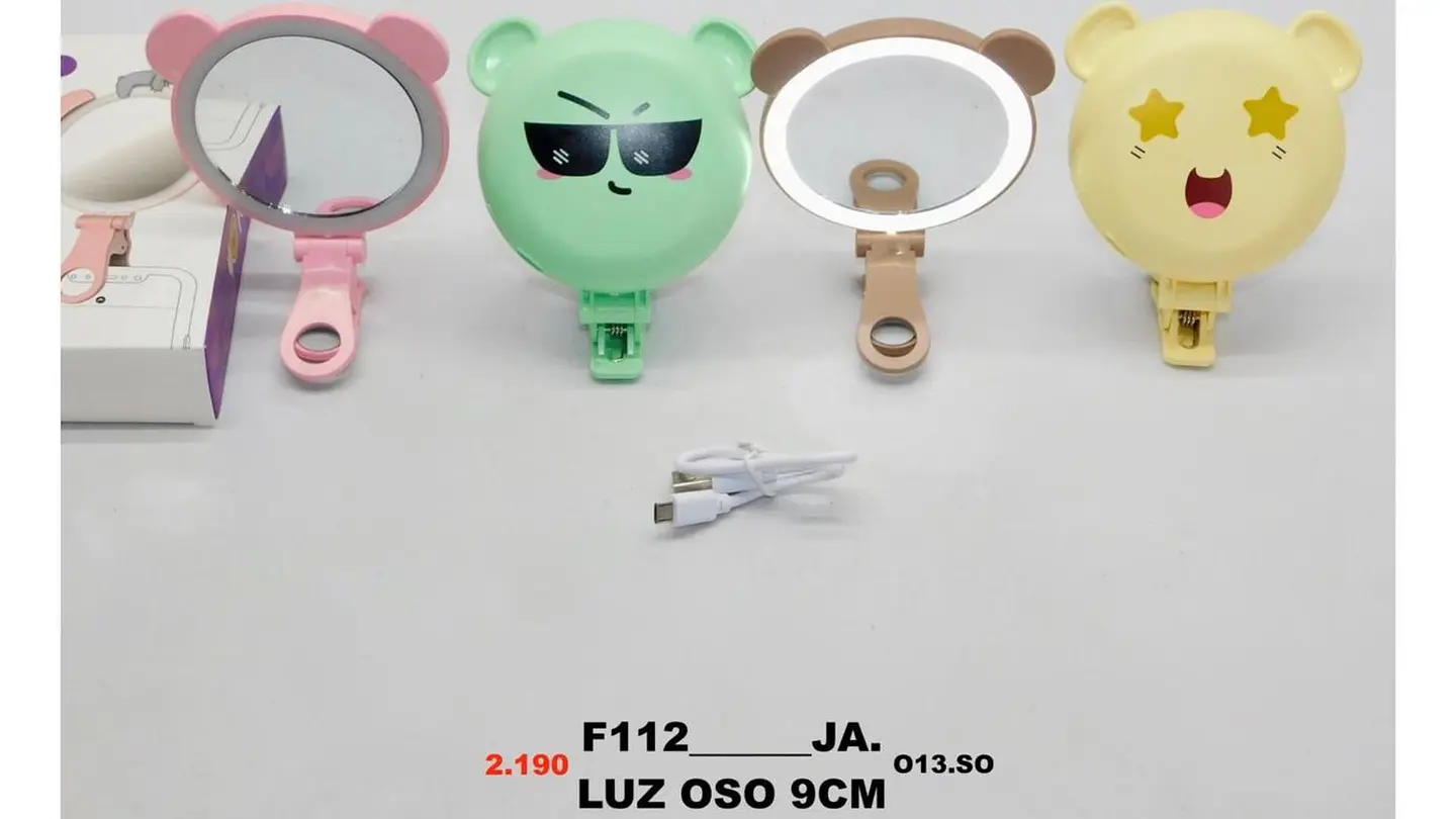 Aro De Luz En Forma De Animales Con Espejo Para El Celular 3 niveles de luz 5