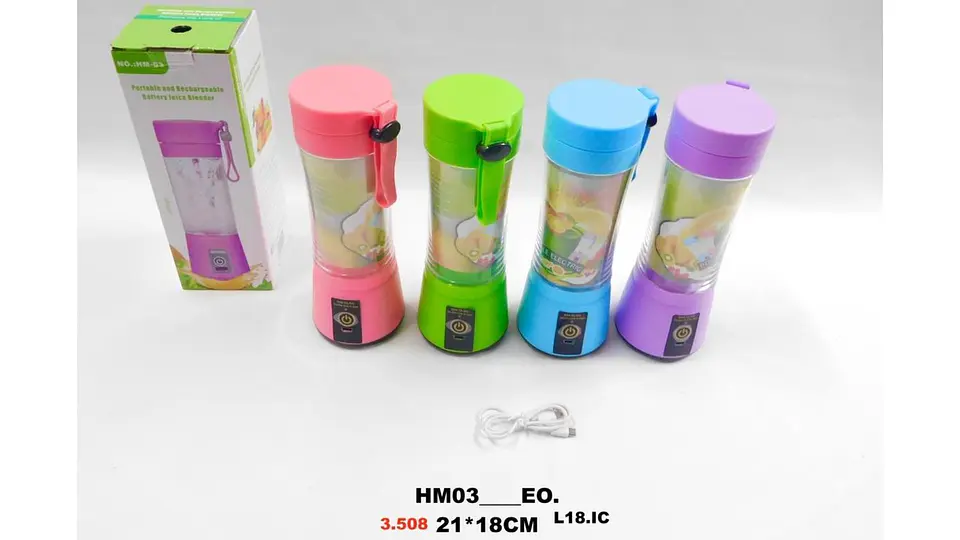 Licuadora de jugo con Cargador USB portátil y recargable mix 5