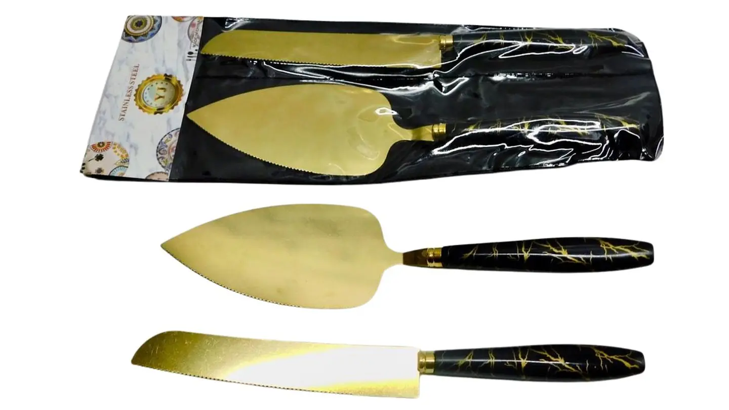 Juego Cuchillo + Pala Espatula Ponque Para Boda Matrimonio 1