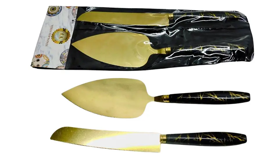 Juego Cuchillo + Pala Espatula Ponque Para Boda Matrimonio 1