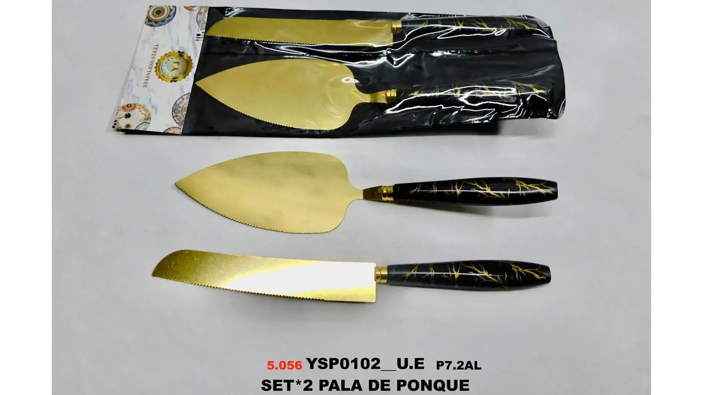Juego Cuchillo + Pala Espatula Ponque Para Boda Matrimonio 4