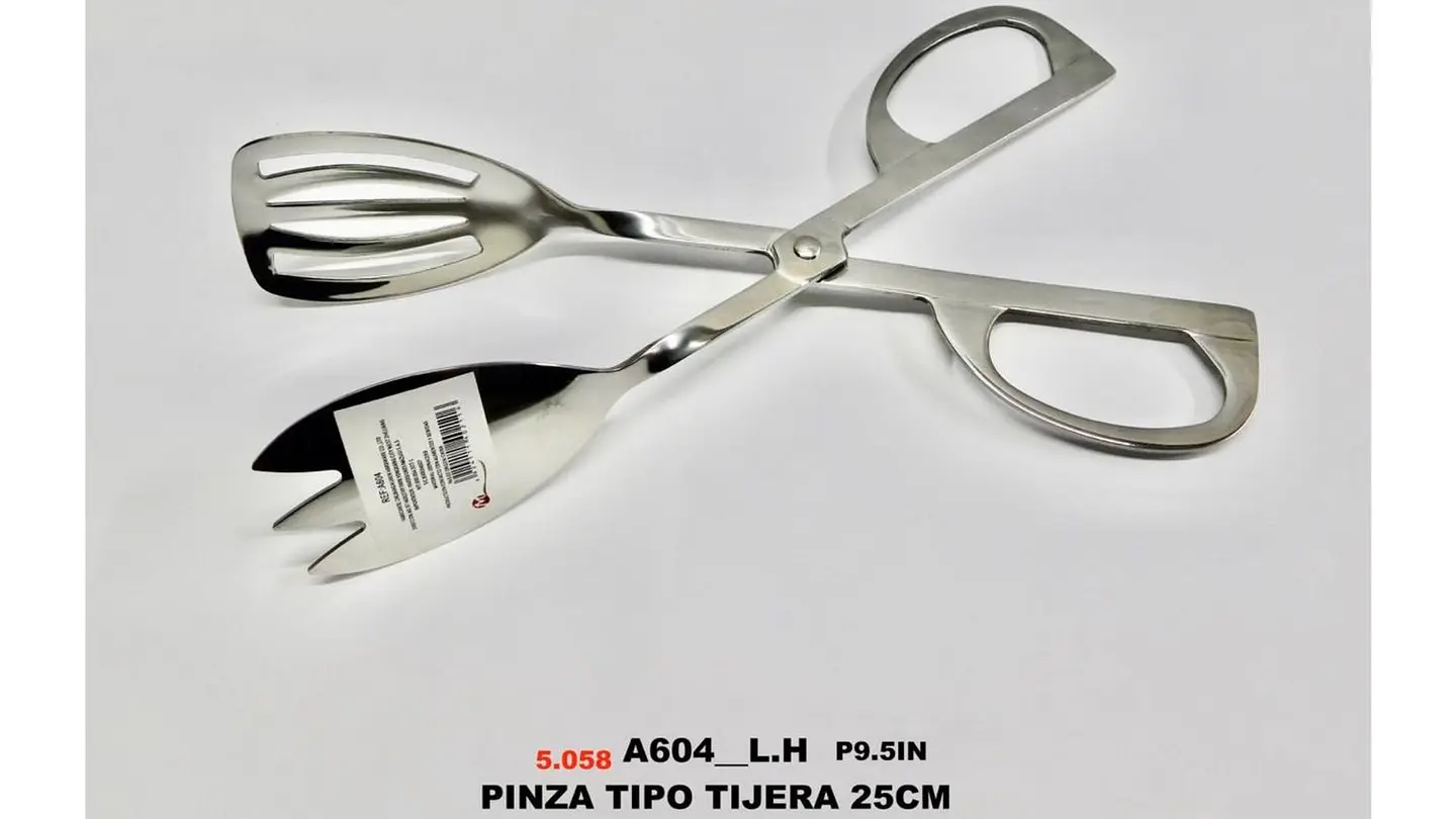 Pinza para Bistec Tipo Tijera en Acero Inoxidable  Cocina y Parrilla 3