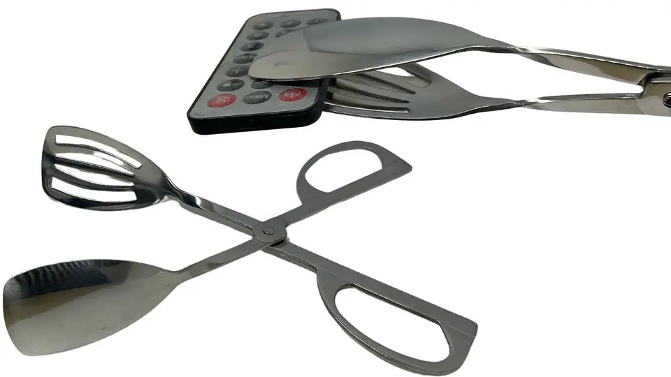 Pinza para Cocina Tipo Tijera en Acero Inoxidable  Cocina y Parrilla 3