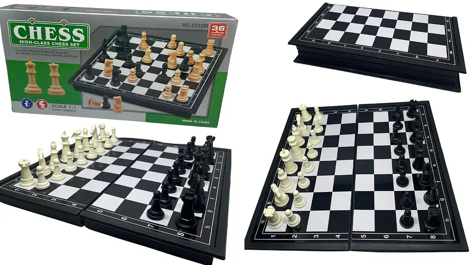 Ajedrez Magnético 24 X 24 Cm Juego De Mesa 32 Fichas 1