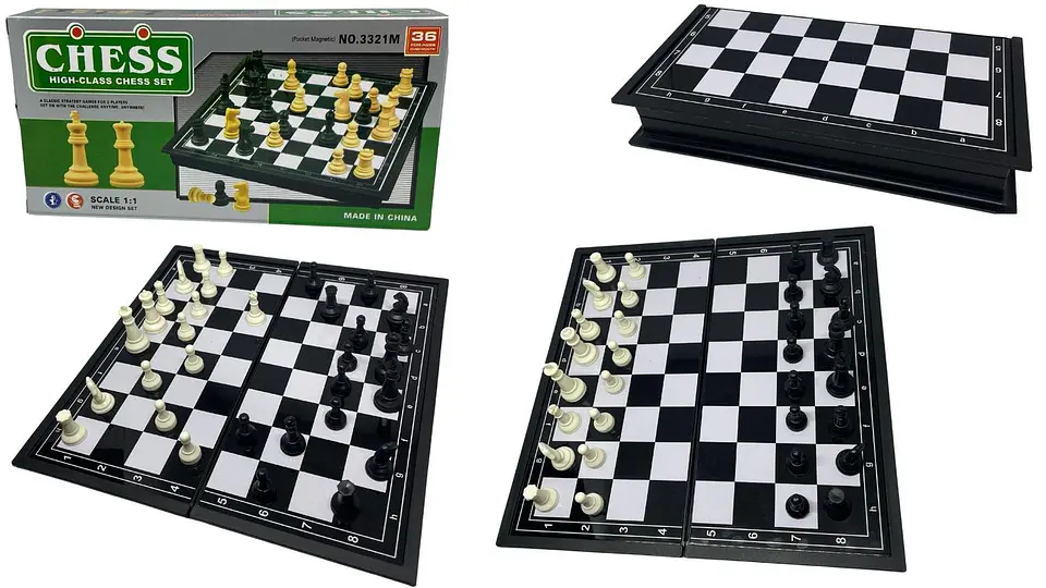 Ajedrez Juego Mesa Magnético 20x20 Cm Imantado Estratégico 1