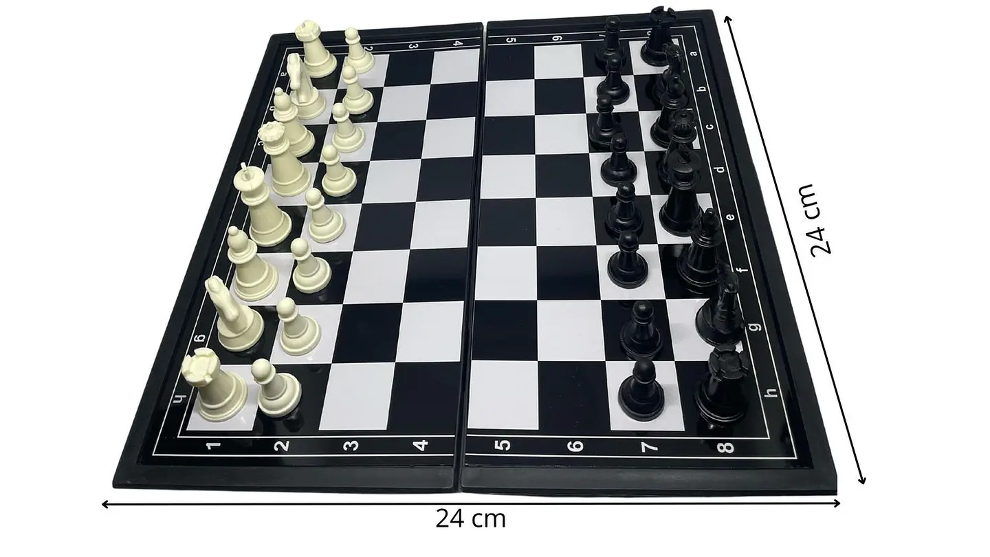 Ajedrez Magnético 24 X 24 Cm Juego De Mesa 32 Fichas 3