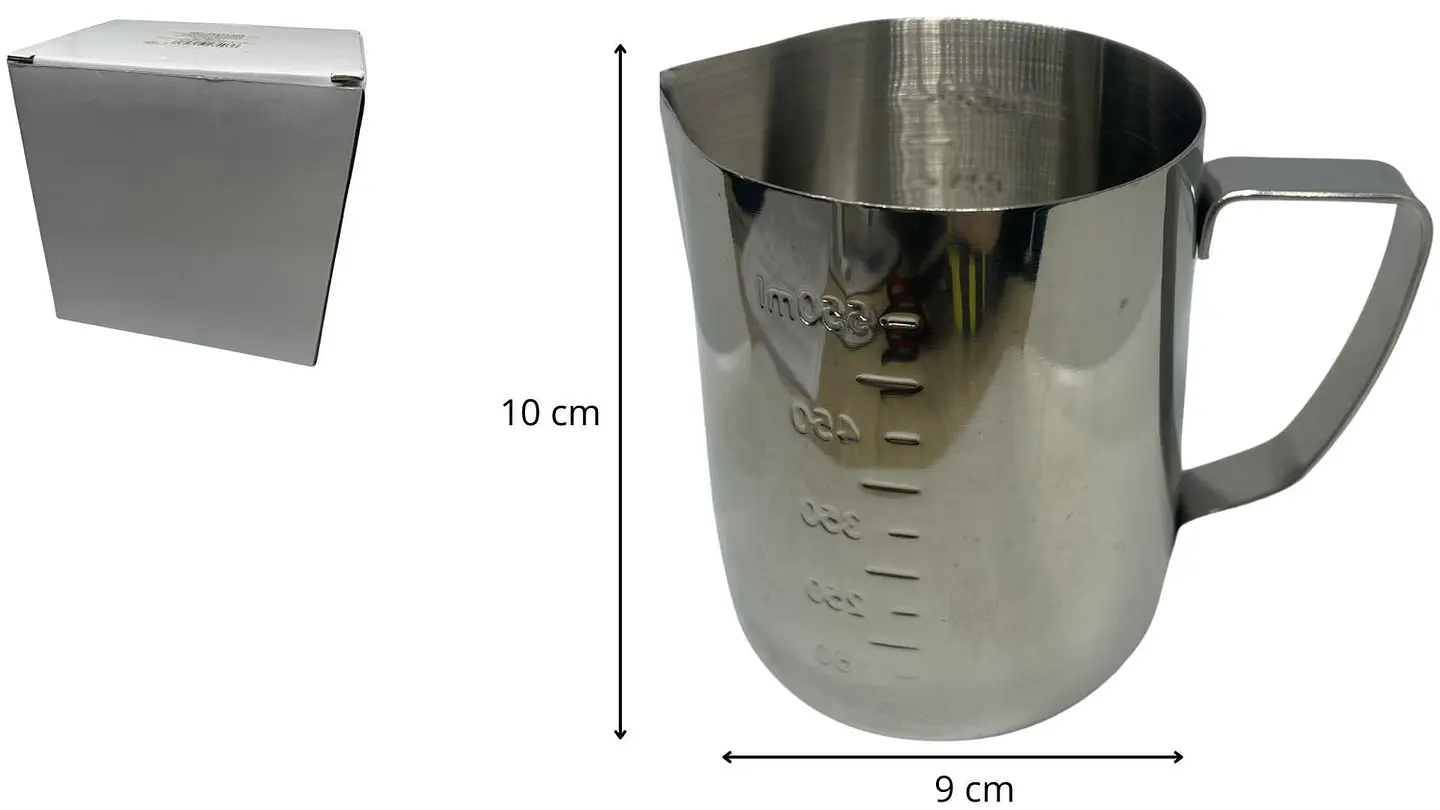 Jarra Leche Espuma Expreso Café Barista 550 ml acero metal 2