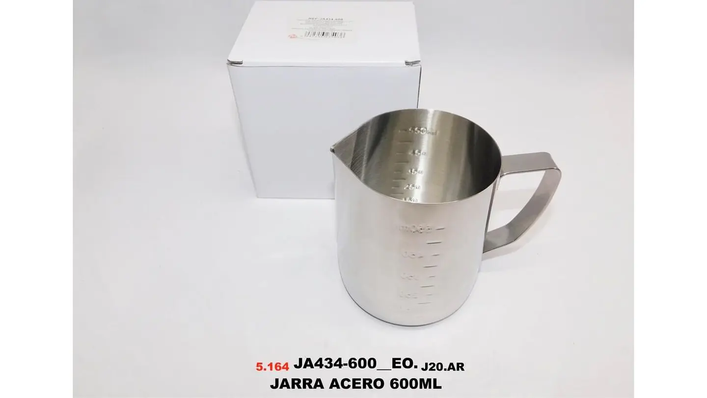 Jarra Leche Espuma Expreso Café Barista 550 ml acero metal 4