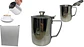 Jarra lechera con tapa Espuma Café Barista 1000ml acero Inoxidable - Miniatura 1