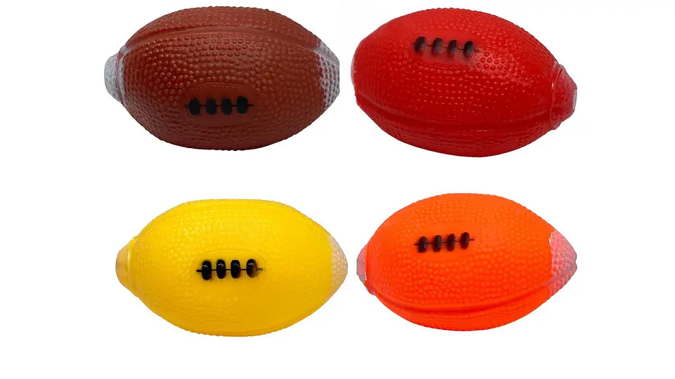 Balón Para Perro De Futbol Americano De Hule Cuatro Colores 3