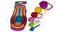 Juego De 2cucharas Y 4tazas Medidoras Multicolor Para Tartas. - Miniatura 2