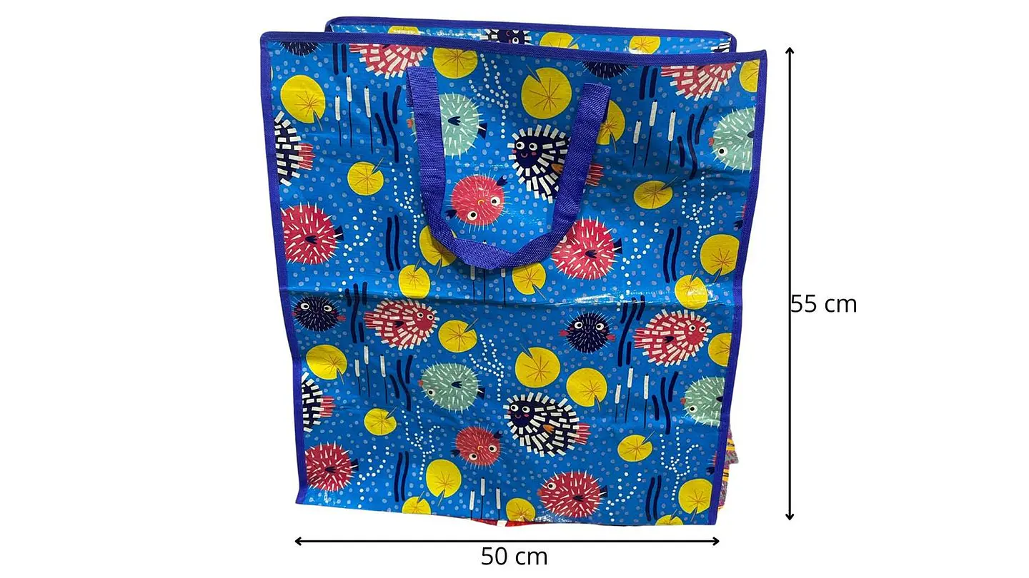 Bolsa Para Compras Reutilizable 50x55x25cm Diseños Surtidos 4