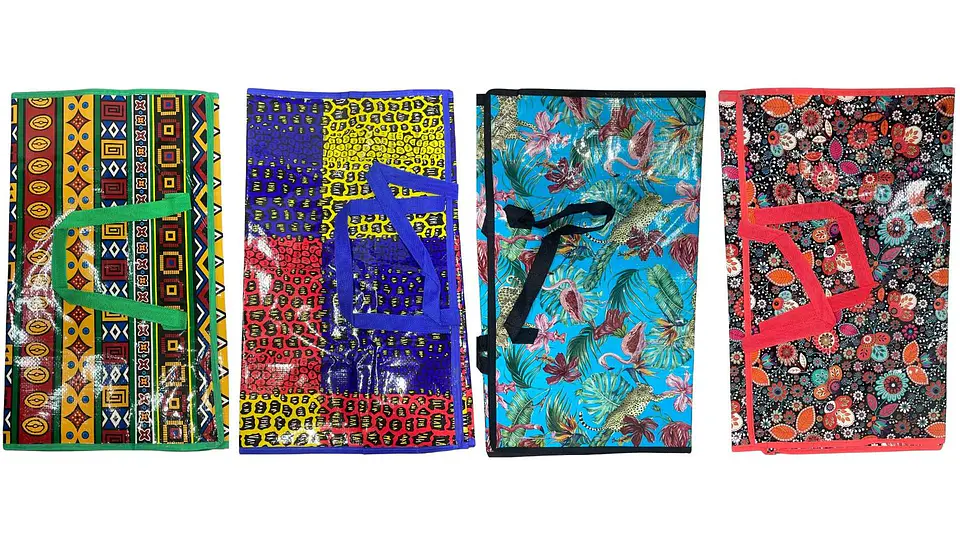 Bolsa Lona viajera Reutilizable 55x65x25 cm Diseños Surtidos 3