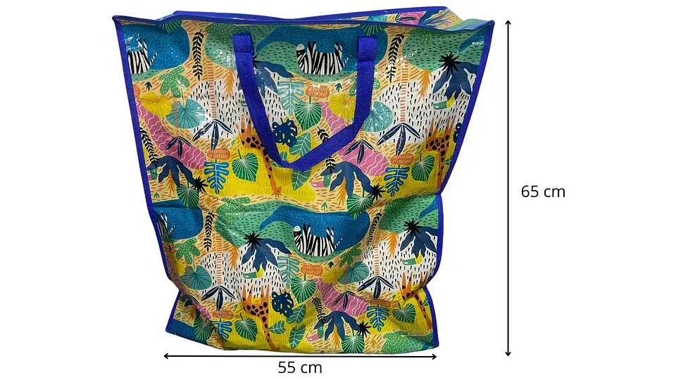 Bolsa Lona viajera Reutilizable 55x65x25 cm Diseños Surtidos 5