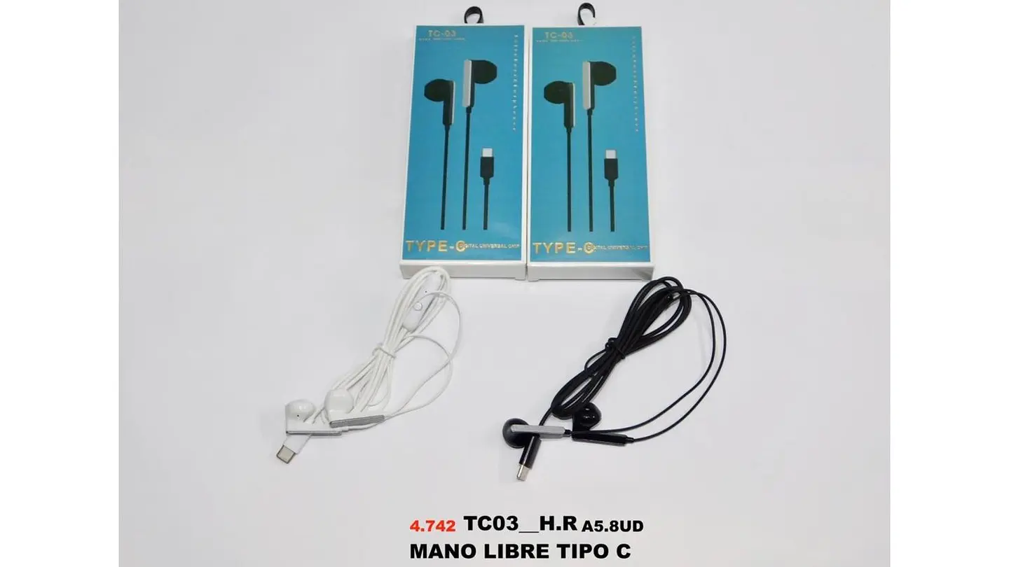 Audífonos Auriculares In-ear Manos Libres Alámbrico Tipo C 4