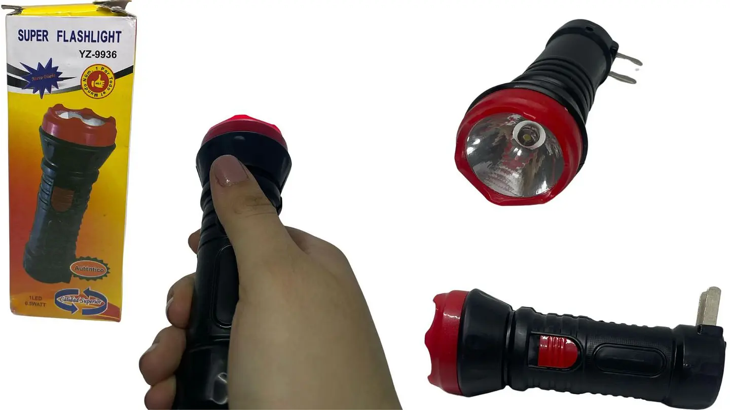 Linterna De Mano Led Recargable A Toma 1 Led 110v-0.5 Watts 1