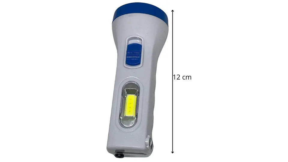Linterna Mano Led Recargable A Toma + 12 horas durabilidad 3