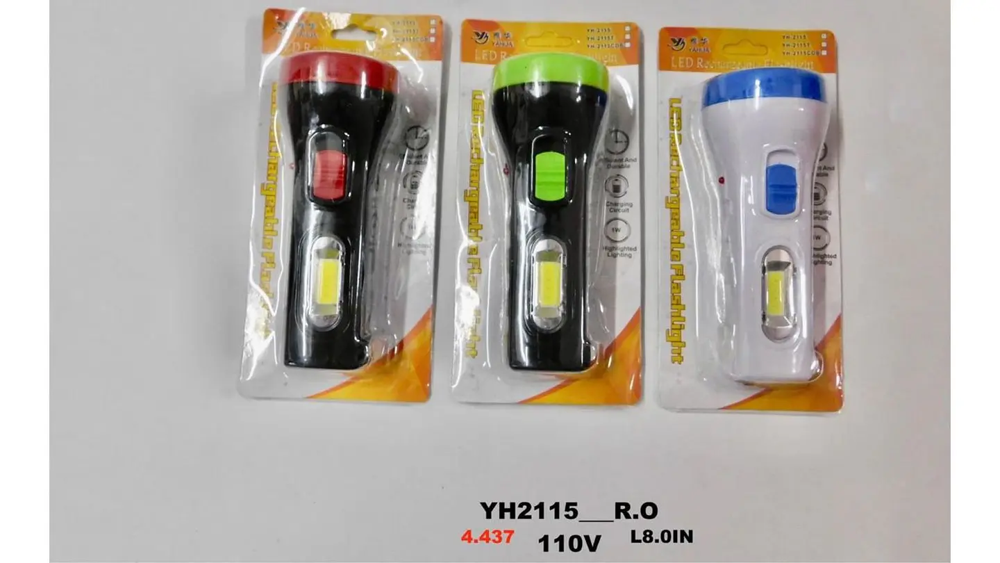 Linterna Mano Led Recargable A Toma + 12 horas durabilidad 4
