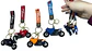 Llavero en forma de motocicleta de goma X1 unidad, 4 colores - Miniatura 1