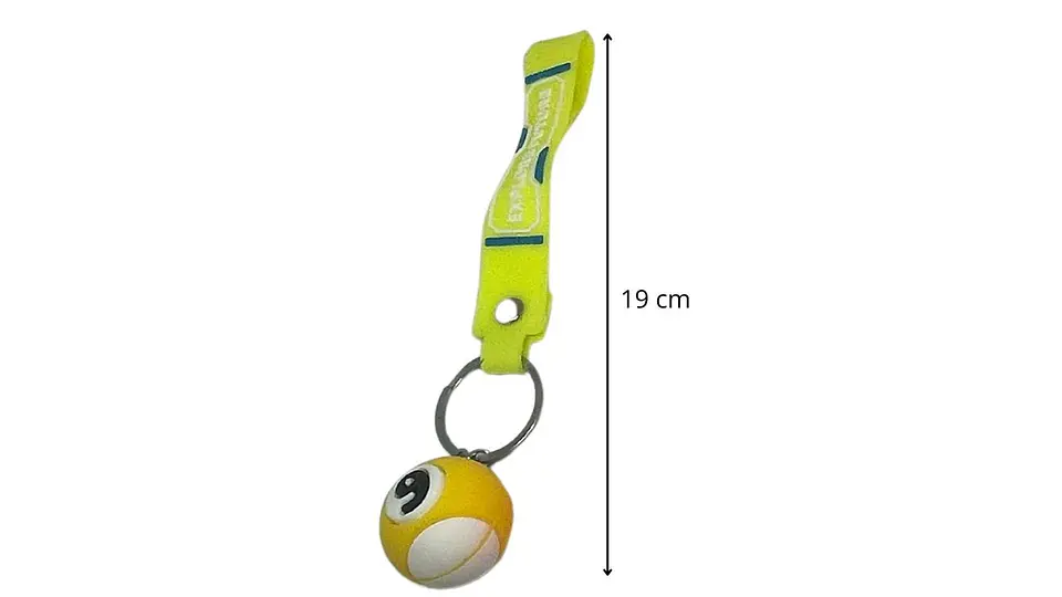 Llavero en forma de pelota d billar colores brillantes x1und 3