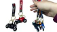 Llavero en forma de motocicleta de goma X1 unidad, 4 colores - Miniatura 2
