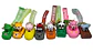 llavero de animales en carro 8opciones 1xund colores variado - Miniatura 2