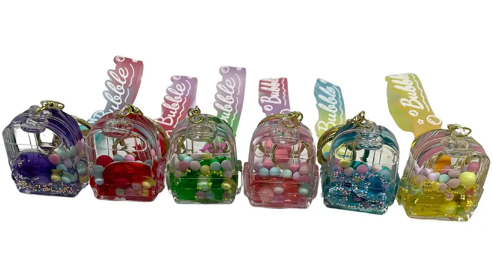 Llavero De maleta morral 6 Opciones 1xund Colores Brillantes 2