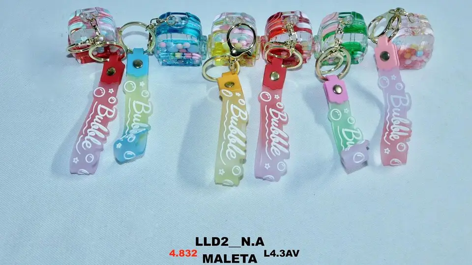 Llavero De maleta morral 6 Opciones 1xund Colores Brillantes 4