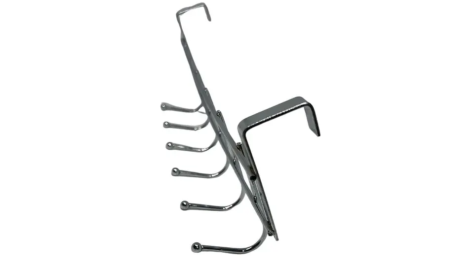 Perchero Organizador Soporte X 6 Ganchos Utensilios Plateado 3